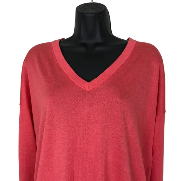 Judith & Charles Silk Blend V-neck Sweater Size M - Picture 3 of 7